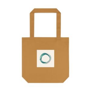 Bolsa Tote de Algodón con Diseño Abstracto y Frase Inspiradora